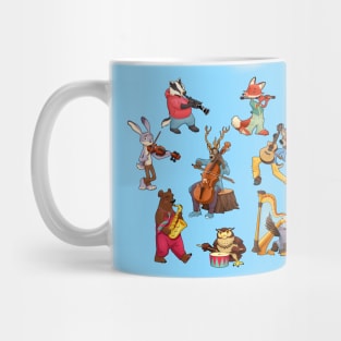 Musician cartoon animals Mug